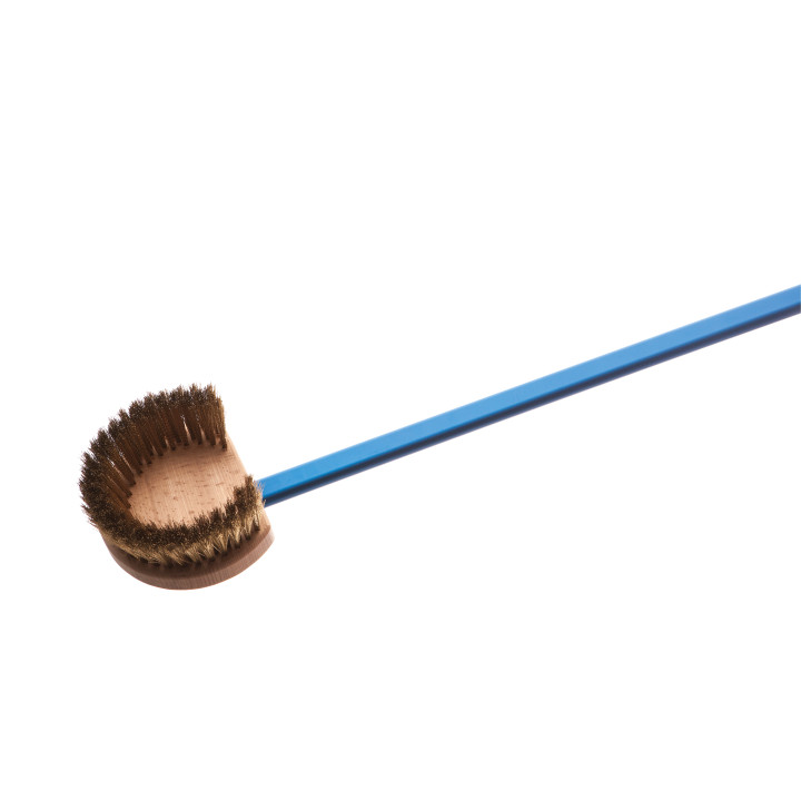 Brosse Laiton tournante demi lune pour four à pizza - ACSPT