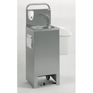 Lave-mains inox dosseret séparé