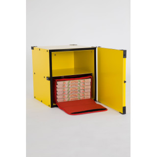 GI METAL - Caisse de livraison pizza 10L