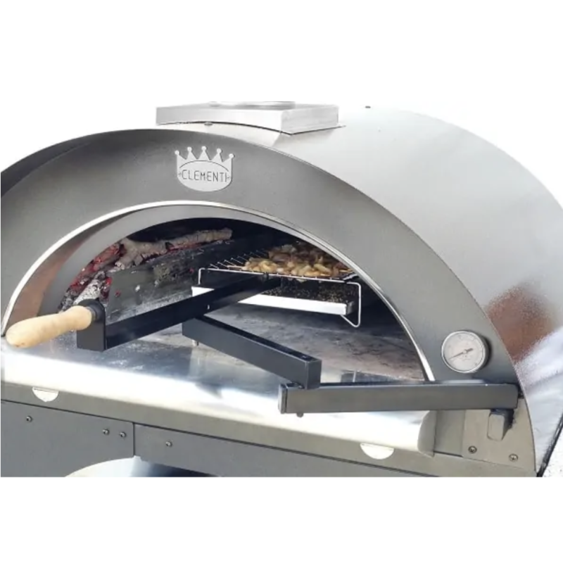 CLEMENTI - Four à bois - Pulcinella - Inox - 4 pizzas | Pizza Boutique