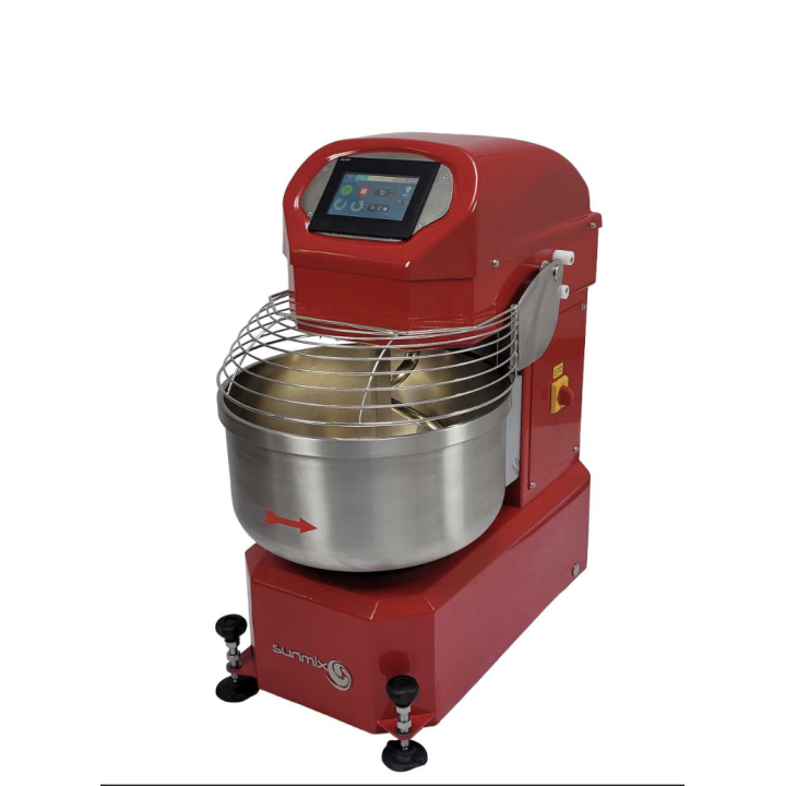 SUNMIX - Pétrin 50kg (67l) - Monophasé - 2 Vitesses + Tête fixe | Pizza Boutique