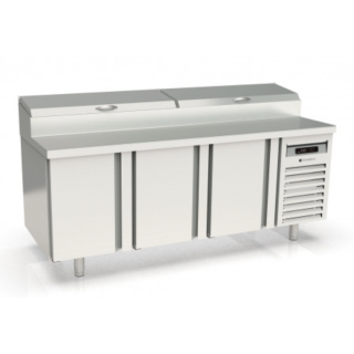 Meuble de préparation pizza - Bacs 1/3 - 595L