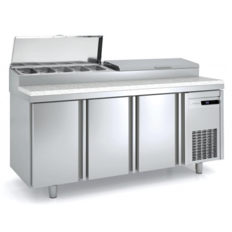 CORECO - Meuble de préparation pizza - 3 portes | Pizza Boutique