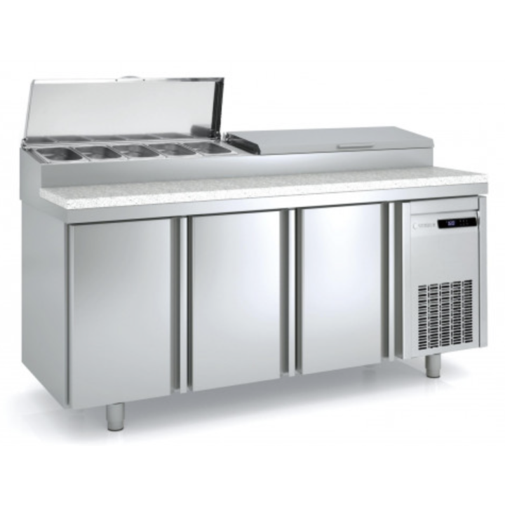 CORECO - Meuble de préparation pizza - 3 portes | Pizza Boutique