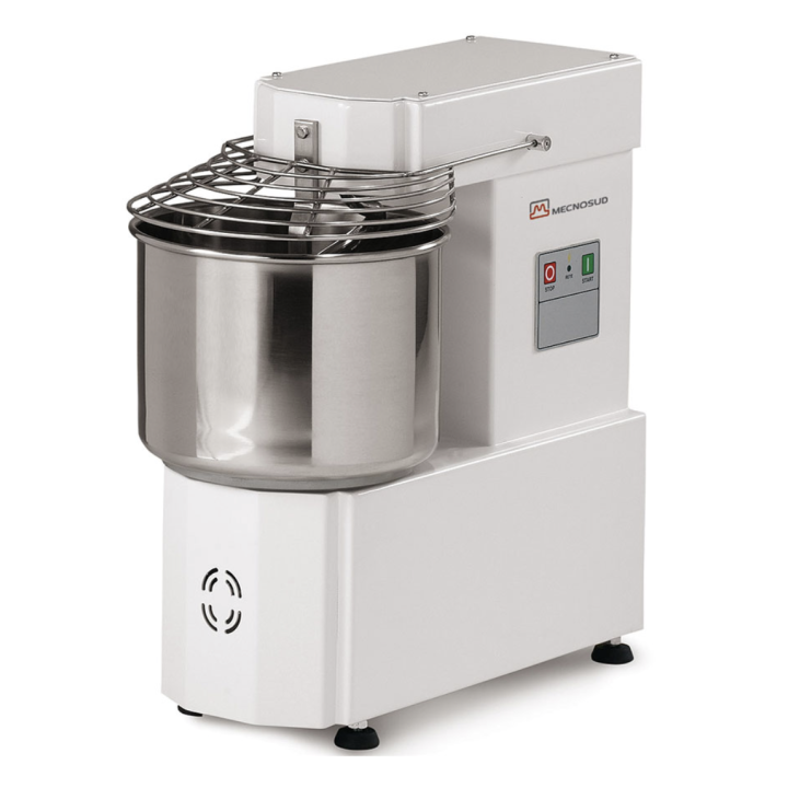 MECNOSUD - Pétrin à spirale PK - 12kg - Tête relevable - Monophasé | Pizza Boutique
