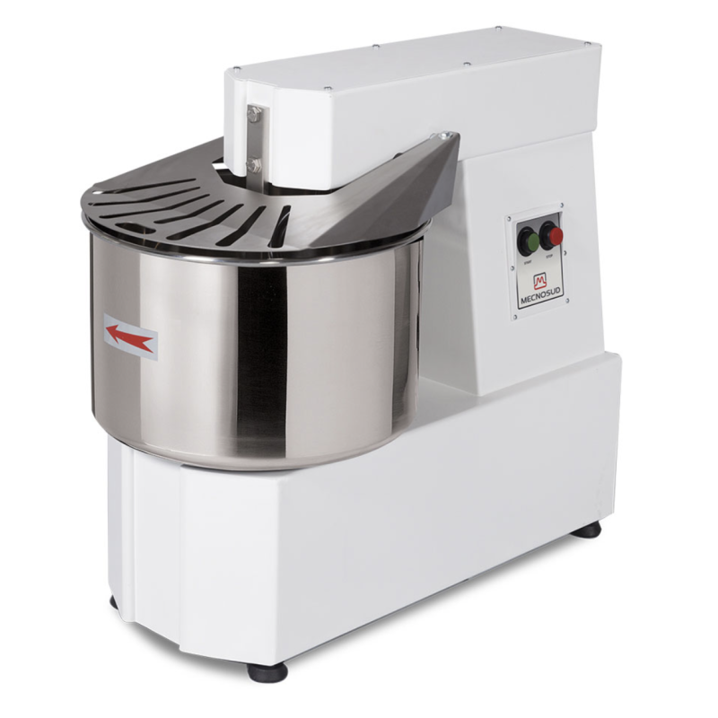 MECNOSUD - Pétrin à spirale PK 25kg - Tête relevable  | Pizza Boutique