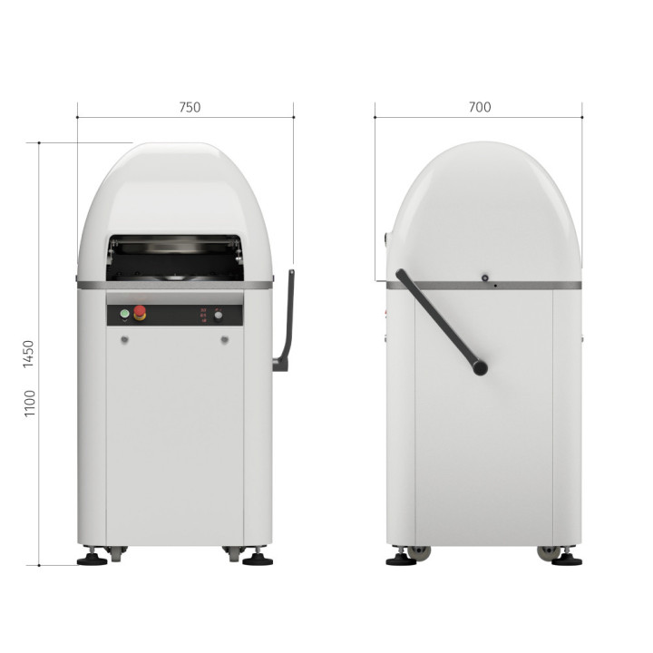 VITELLA - Diviseuse Bouleuse Semi-Automatique - Triphasé | Pizza Boutique