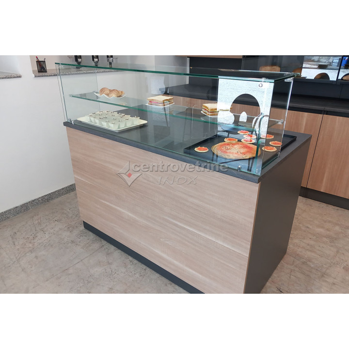 Banque réfrigérée neutre LINEA EASY - Centrovetrine INOX