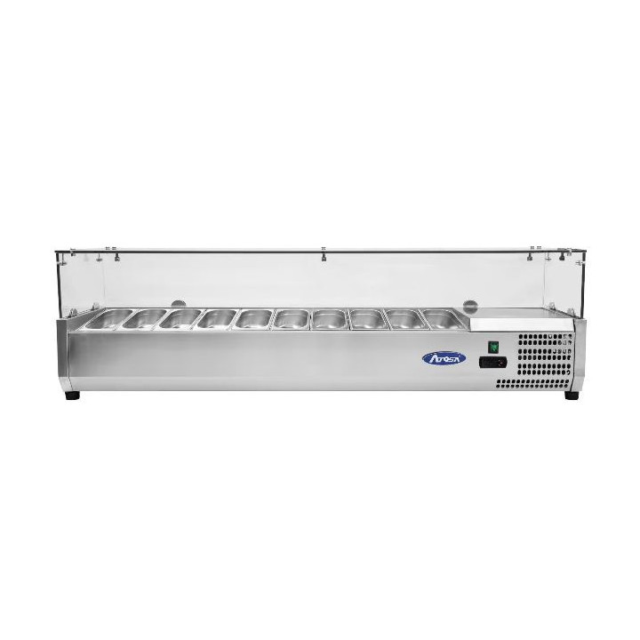 ATOSA - Saladette 150,5cm + Bacs 39,5cm de Profondeur