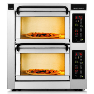 Four à pizza professionnel CounterTop 2 chambres de cuisson 2 niveaux