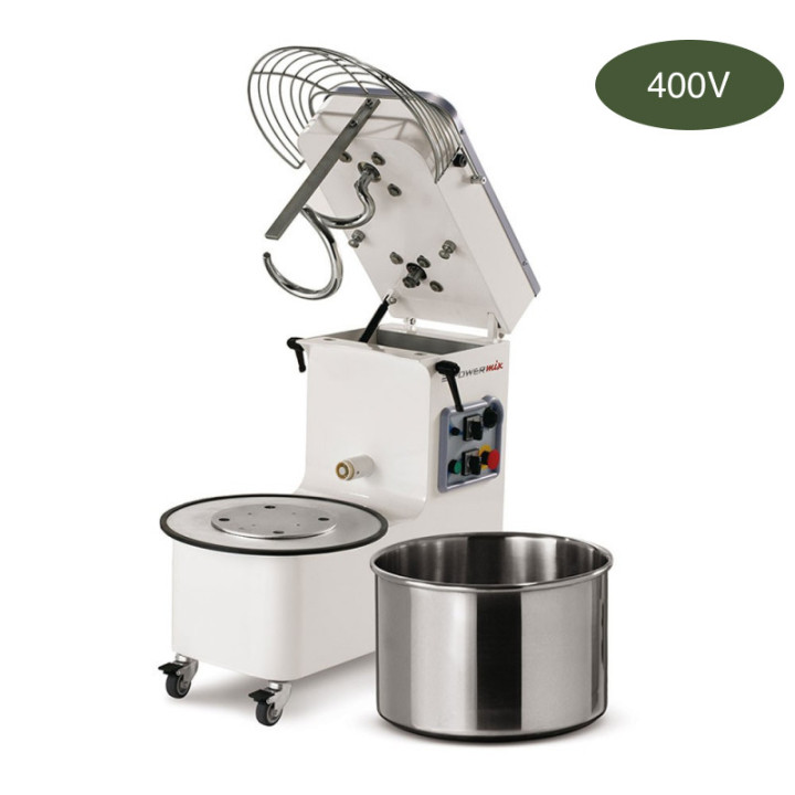 Pétrin à spirale 38kg - Triphasé 2 vitesses