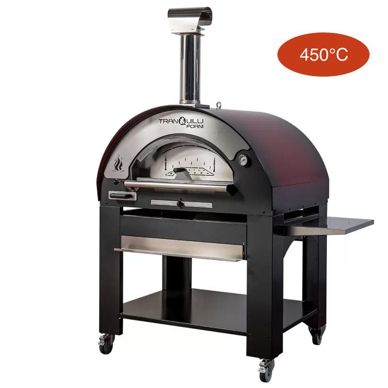 TRANQUILLI FORNI - FOUR À BOIS - ARDE MAXI - NOIR ROUGE OMBRE