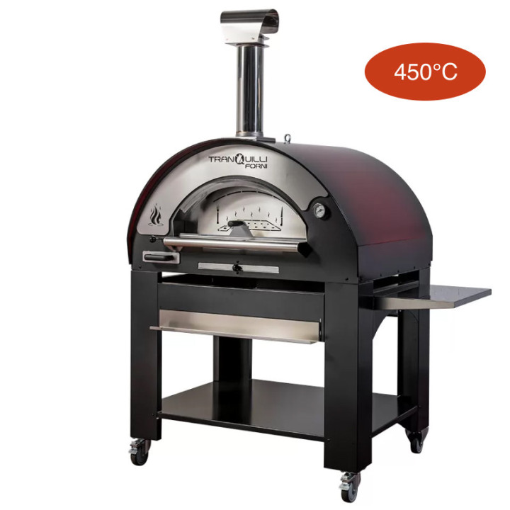 TRANQUILLI FORNI - FOUR À BOIS - ARDE MAXI - NOIR ROUGE OMBRE