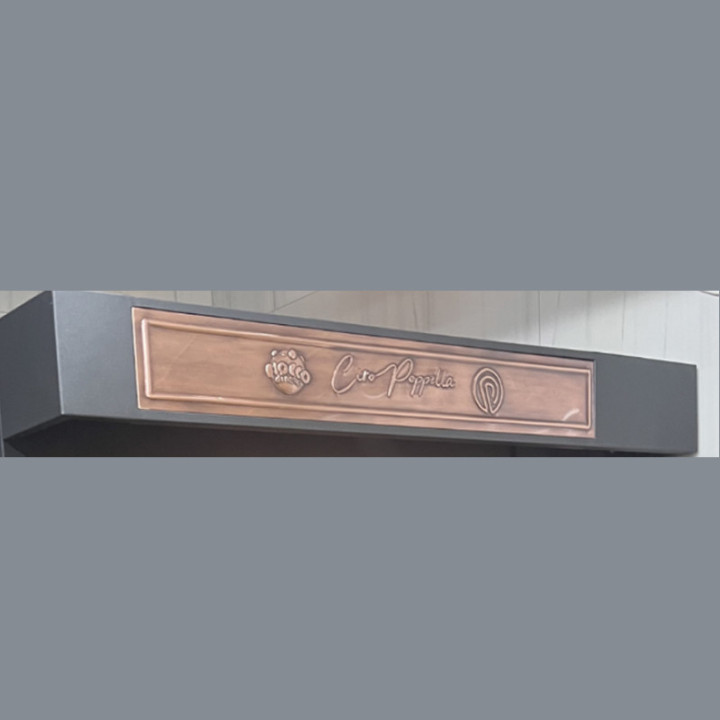 Option - Gravure du logo sur cuivre