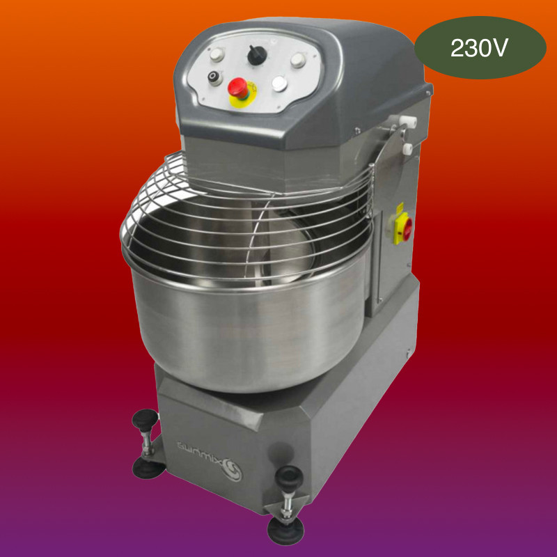 SUNMIX - Pétrin à spirale tête fixe + Variateur de vitesse | Pizza Boutique