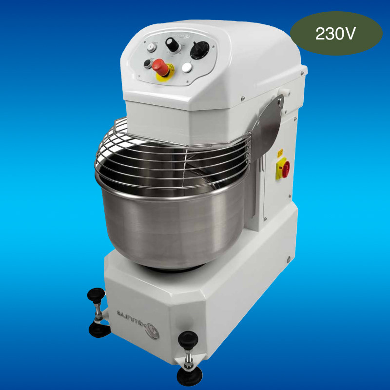 SUNMIX - Pétrin à spirale tête fixe + Variateur de vitesse | Pizza Boutique