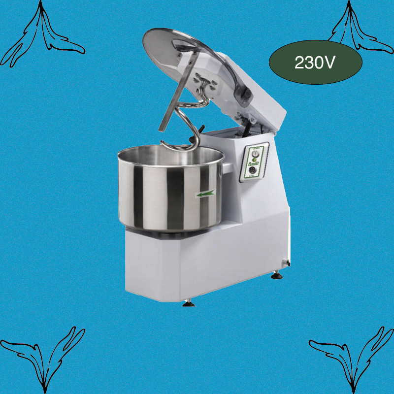 Pétrin à spirale avec tête relevable + cuve fixe - 25kg Pétrin à spirale avec tête relevable + cuve fixe - 25kg