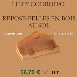 Repose-pelles en bois au...