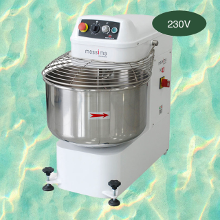MECNOSUD - Massima - Pétrin à spirale 40kg - Tête relevable - Variateur de vitesse - 2 moteurs