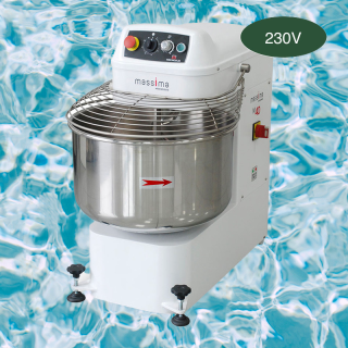 MECNOSUD - Massima - Pétrin à spirale 50kg - Tête relevable - Variateur de vitesse - 2 moteurs