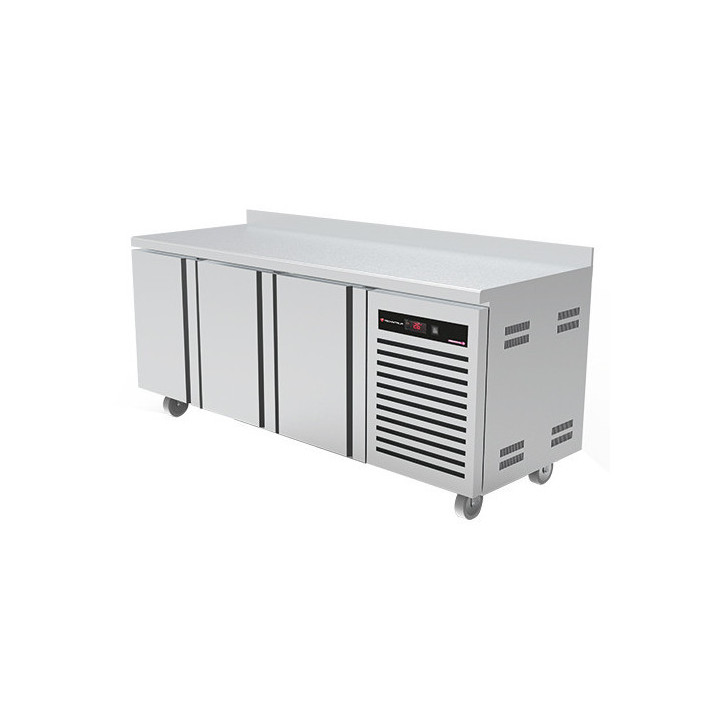 Desserte réfrigérée froid positif 3 portes 428L inox