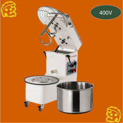 Pétrin à spirale à tête relevable 38kg