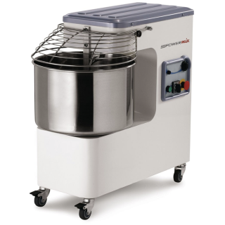 MECNOSUD - Pétrin à spirale 32kg - Tête et cuve fixes - Variateur de vitesse - Monophasé