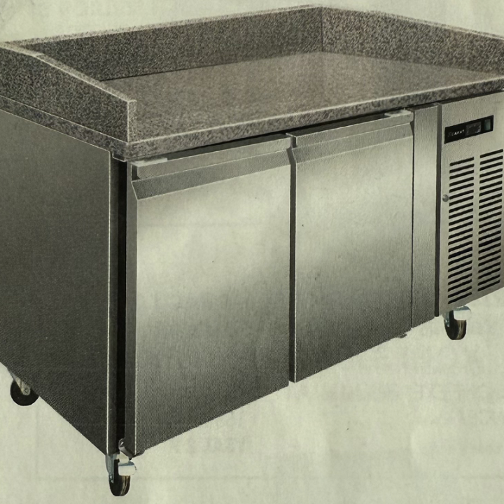 Meuble à Pizza Positif 2P Prof 800 290L 2 Grilles 600x400 + 2 PG