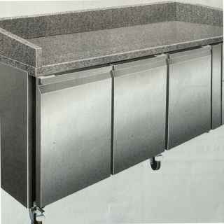 MEUBLE A PIZZA POSITIF 3P PROF 800 444L 3 GRILLES 600x400 + 3 PG