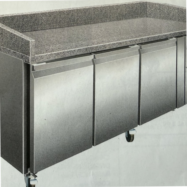 MEUBLE A PIZZA POSITIF 3P PROF 800 444L 3 GRILLES 600x400 + 3 PG