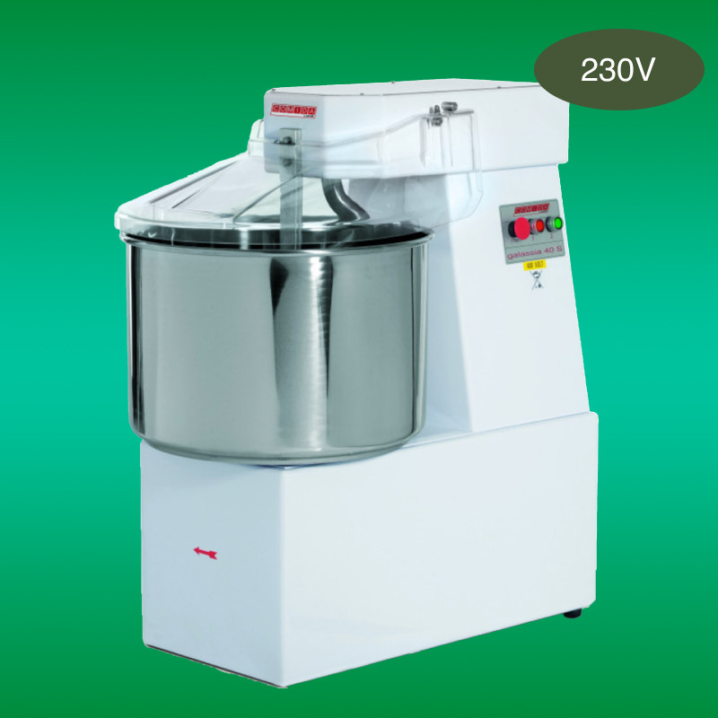 Pétrin à spirale à tête fixe 35kg